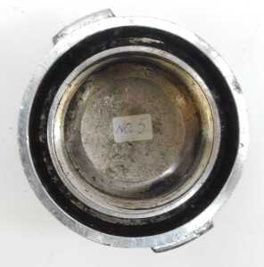 A Morris hood badge, three petrol caps, and a Daimler near side cap. (5) - 5