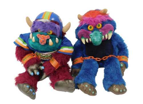 A vintage My Pet Football Monster by Amtoy, and a vintage My Pet Monster, each 60cm high, one...