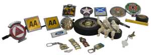 Automobilia related items, including two Michelin Bibendum mascots, a Goodyear ashtray, A Dunlop...