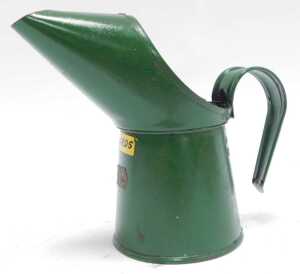 Various oil cans, including a Halford half pint can, a Castrol one pint can, Force Feed oil can,... - 5