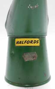Various oil cans, including a Halford half pint can, a Castrol one pint can, Force Feed oil can,... - 6