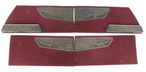 A set of four door cards, possibly from a Citroen DS19.