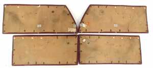 A set of four door cards, possibly from a Citroen DS19. - 2