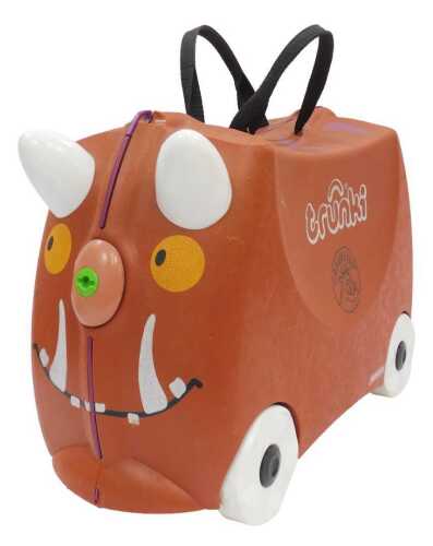 A Trunki The Gruffalo ride on suitcase.
