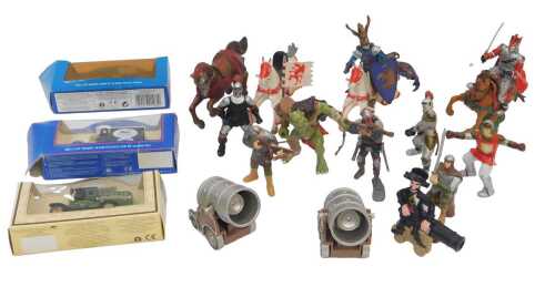 Early Learning Centre and others toys, including knights, horses, crossbowman, etc. (1 box)