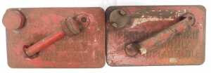 Two Valor red petrol cans. - 2