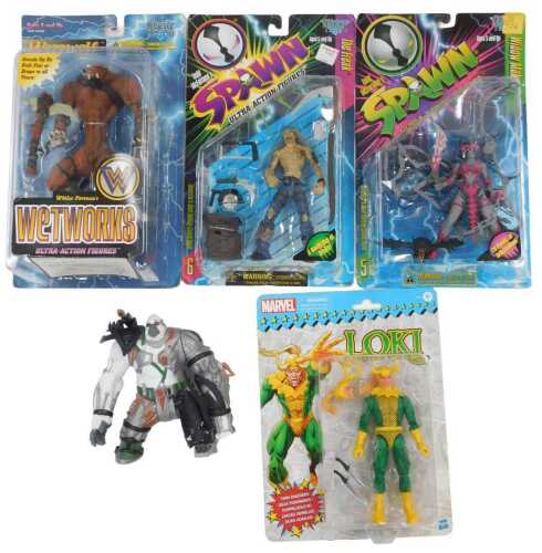 McFarlane Toys Action Figures, including Todd McFarlane Spawn The Freak, Todd McFarlane Spawn...