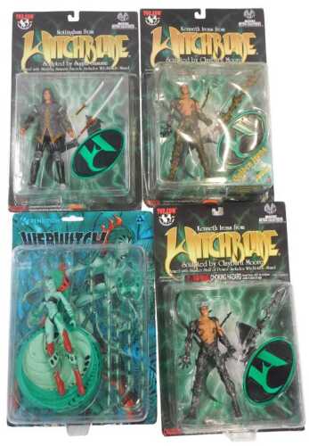 More & Avatar action figures, including Nottingham from Witchblade, Kenneth Irons from...