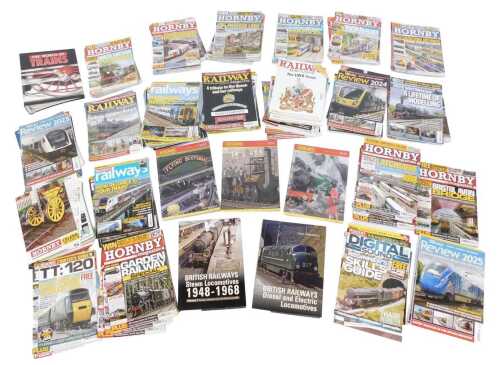 Model railway publications, including The Hornby magazine 2025 Yearbook, Hornby Magazine...
