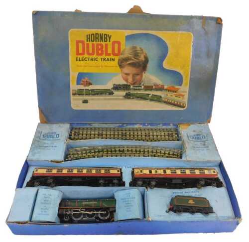 A Hornby OO three rail train set, including Princess Coronation Class locomotive Duchess of...