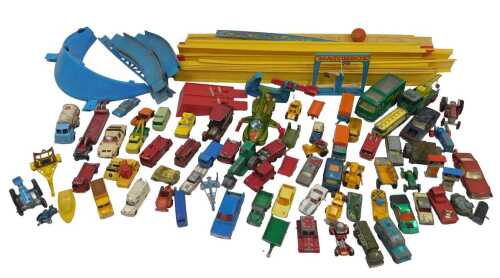 Various diecast, to include Matchbox Kingsize racing car transporter, other related Matchbox...