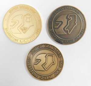 Various motor racing related ephemera, including Silverstone medals, overall patches, and... - 7
