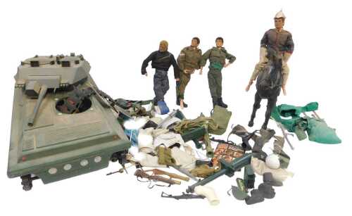 Action Man related items, to include an Action Man Scorpion tank, various Action Man figures,...