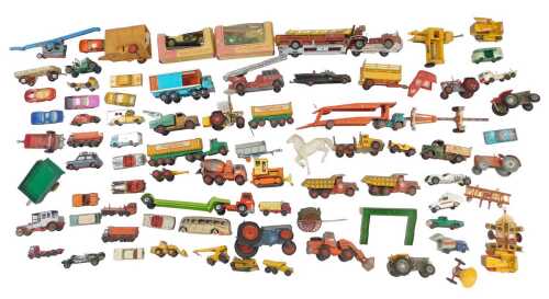 Various diecast, to include Matchbox, Lesney, Models of Yesteryear, etc, playworn. (1 box)