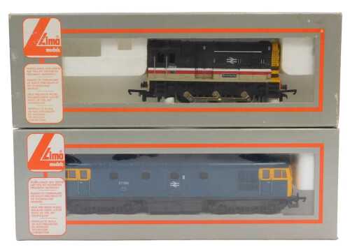 Lima Models OO gauge diesel locomotives, including Class 27102, BR blue with yellow ends, and a...