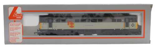 A Lima Models OO gauge Class 87 electric locomotive Stephenson 87101, BR Railfreight livery, boxed.