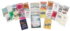 Various race meeting programmes and car related books, including The Silverstone Saturday April...