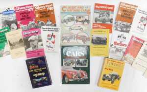 Various race meeting programmes and car related books, including The Silverstone Saturday April... - 3
