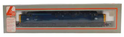 A Lima Models OO gauge Class 40 diesel locomotive, 40052, BR blue livery with yellow ends, boxed.