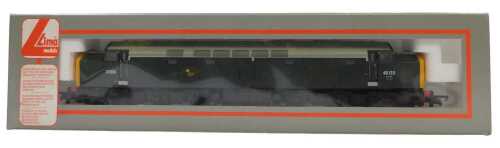 A Lima Models OO gauge Class 40 diesel locomotive, 40122, D200, BR green with yellow ends, boxed.
