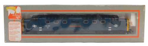 A Lima Models OO gauge Class 55 Deltic locomotive Royal Scot Grey, 55022, BR blue livery, boxed.