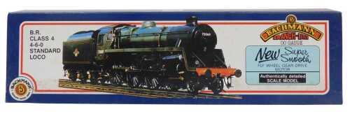 A Bachmann Branchline OO gauge BR standard Class 4 locomotive, 4-6-0, 75069, BR lined green...