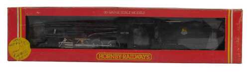 A Hornby OO gauge standard Class 8F locomotive, 2-8-0, 48758, BR black, R322, boxed.