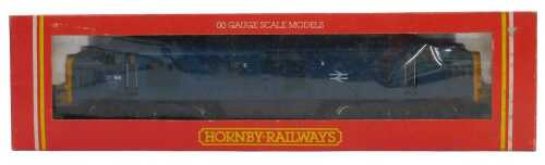 A Hornby OO gauge Class 37 diesel locomotive, 37166, BR blue livery, R285.
