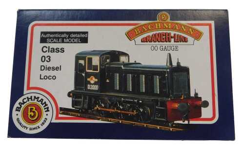 A Bachmann Branchline OO gauge Class 03 diesel locomotive, 03197, BR blue livery, 31-353.