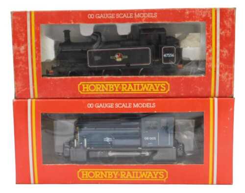 Hornby OO gauge locomotives, including R874 BR 0-4-0 diesel locomotive Class 06, BR blue livery,...