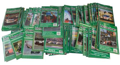 Motor Sport magazines predominantly from the 1980s and 1990s, including Preview to the British...
