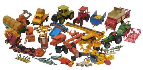 Various diecast agricultural and other vehicles, to include a Britains Pottinger Erntewagen, a...
