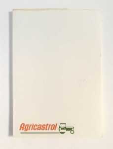 Two Castrol enamelled signs, possibly from an oil tin forecourt rack, and a box of Agri Castrol... - 2