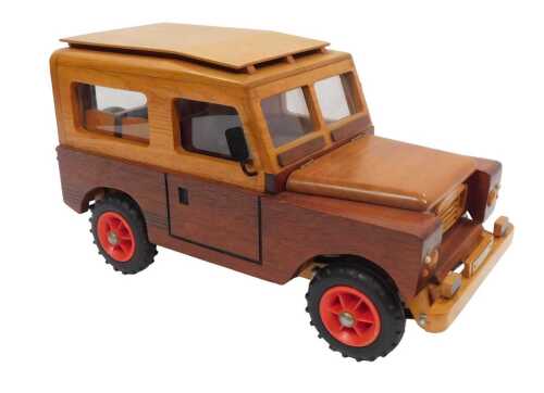 V - A hand built wooden Land Rover Defender 90, made from plans from Blizzard's Wonderful Wooden...