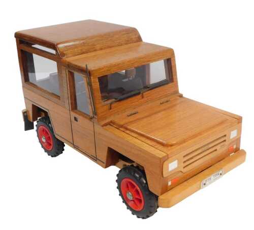 V - A hand built wooden Daihatsu Turbo diesel four track, built from plans from Blizzard's Wonderful...