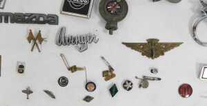 Various motoring related badges, including AA badges, RAC badges, Austin badge, Perkins Diesel... - 4