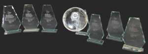 Motorsport trophies, including the Dunlop TVR Challenge 2012. (a quantity)