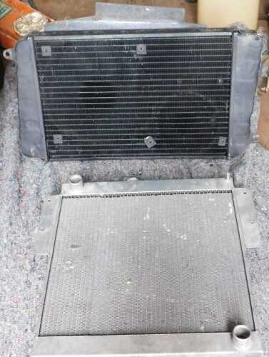 An aluminium radiator, and another. (2)