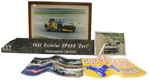 A framed photograph of Piers Townsend, at the Spa-Francorchamps 19th-20th May 2000 Practice Les...