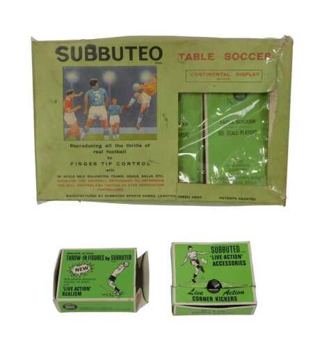 Subbuteo table soccer Continental Display edition, including live action corner kickers, throw...