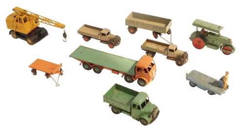 Dinky Toys, including a Dinky Super Toys Foden flat bed, a Dinky Super Toys Cole's Mobile crane,...