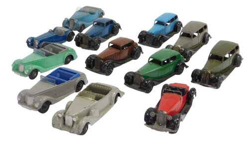 Dinky Toys, including a Dinky Toys Lagonda, a Dinky Toys Sunbeam Talbot, Dinky Toys Armstrong...