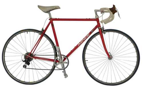 An Aende bicycle, with Campagnolo headset, Stronglite crank, two Mavic wheels, built with...