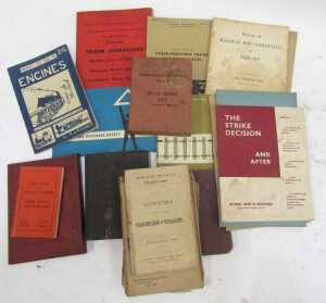 Various railway related ephemera, including Grimston Down Block battery boxes, Midland Railway... - 2