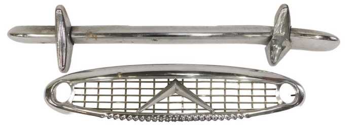 A Daimler SP250 chrome front grill and bumper. (2)