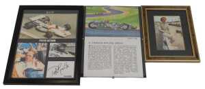 BRM Interest. Three prints, comprising Nicki Lauda, with printed signature, approx 24cm x 19cm,...