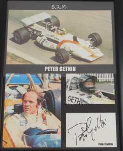 BRM Interest. Three prints, comprising Nicki Lauda, with printed signature, approx 24cm x 19cm,... - 4