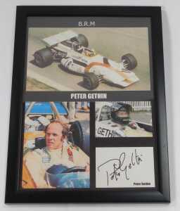 BRM Interest. Three prints, comprising Nicki Lauda, with printed signature, approx 24cm x 19cm,... - 5
