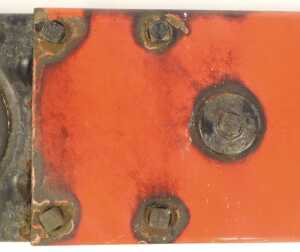 A British quadrant home signal, complete with green and red glasses, purportedly the home up... - 3