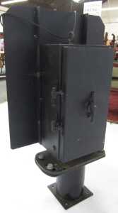 A Westinghouse two aspect signal head, with amber and red glasses. - 2